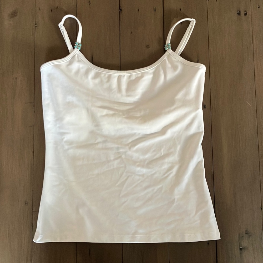 White House Black Market White Tank Top